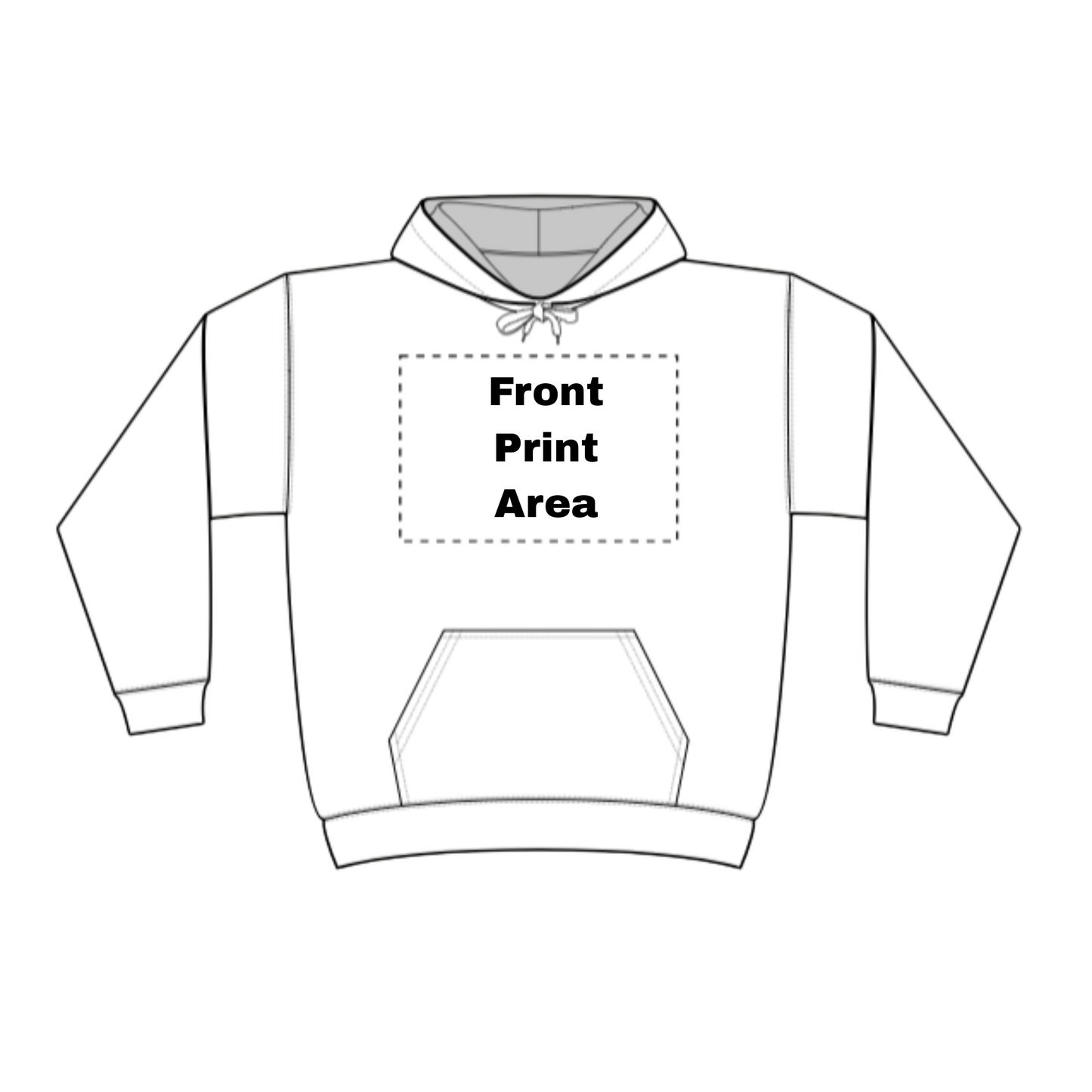 Customized Unisex Midweight Softstyle Fleece Hoodie-White