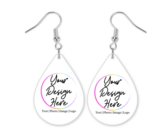 Customizable Teardrop Earrings